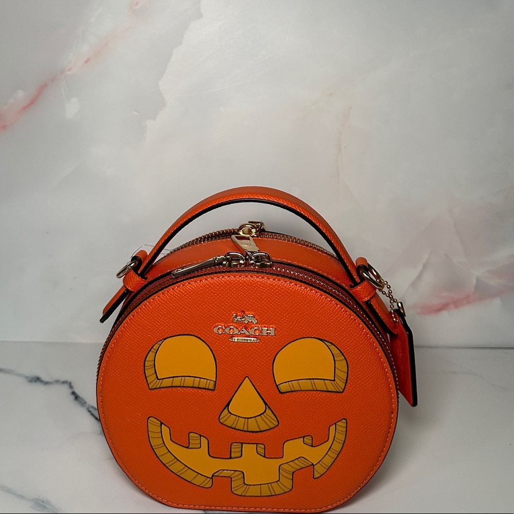 Coach Canteen Crossbody With Halloween Pumpkin